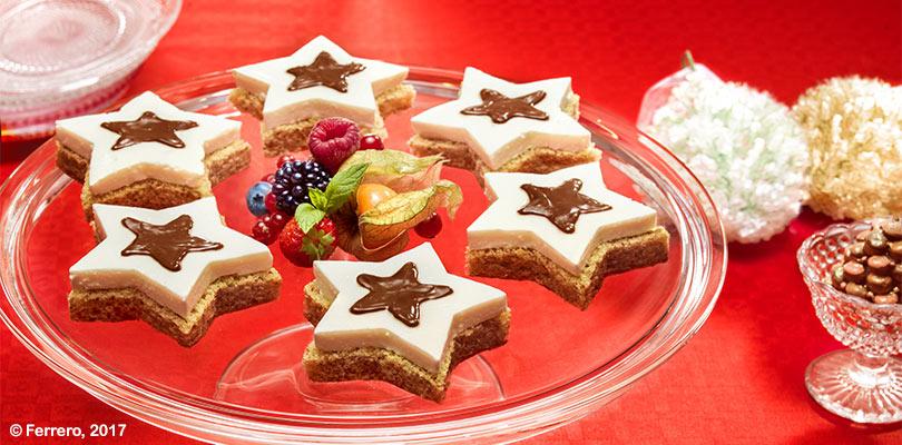 ESTRELAS DE CHEESECAKE COM NUTELLA<SUP>®</SUP>