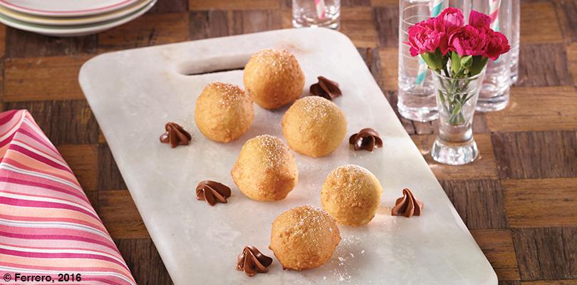 BUÑUELOS DE QUESO FRESCO CON NUTELLA®