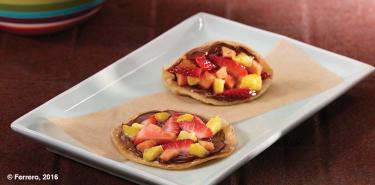 MINI TACOS POUR LE PETIT-DÉJEUNER AVEC DU NUTELLA<sup>®</sup>