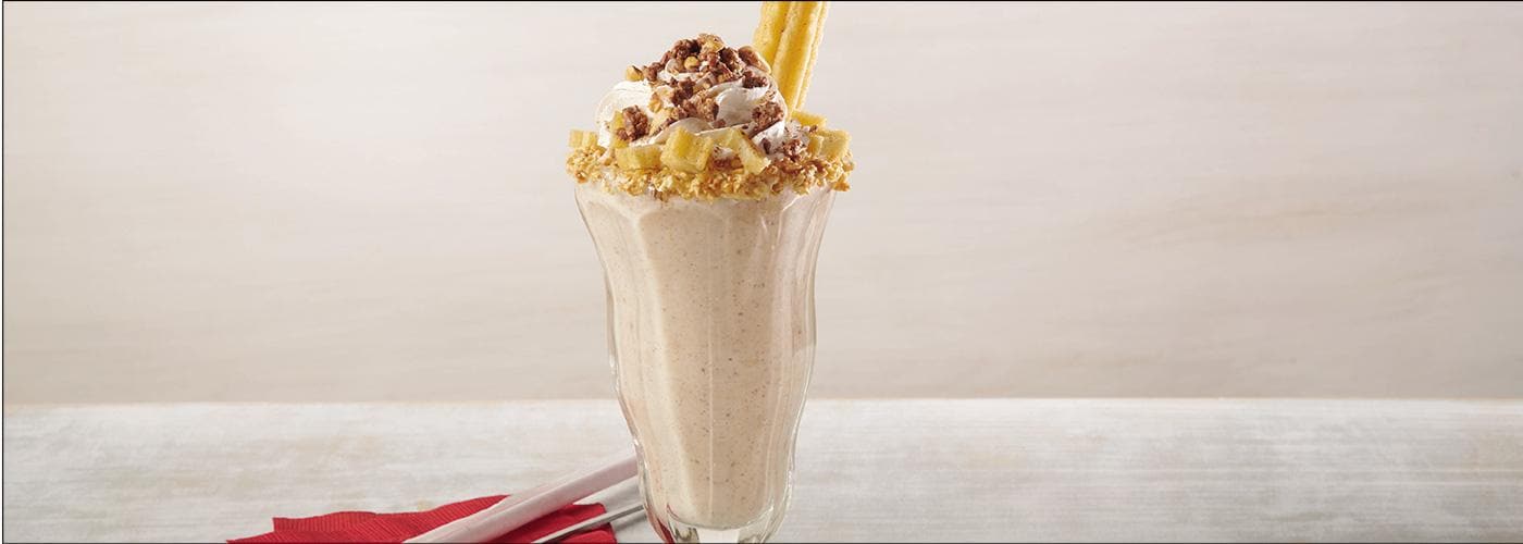 Baby Ruth® churro milkshake