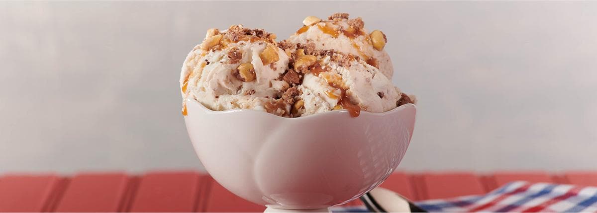 Caramel Swirl Ice Cream with Baby Ruth®