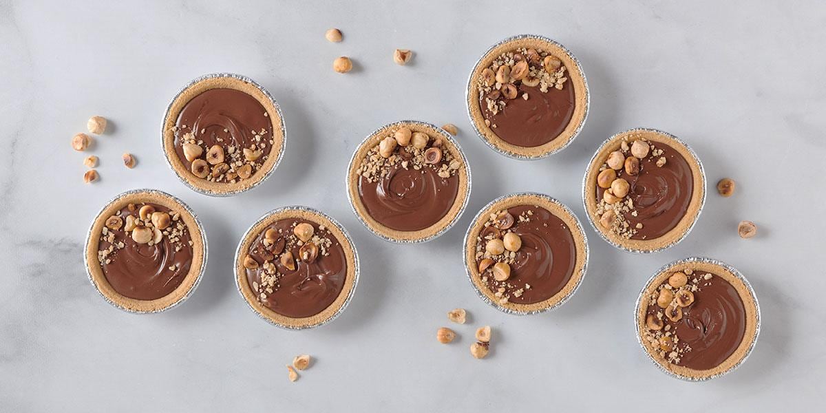 Caramel Hazelnut Tarts made with Nutella®