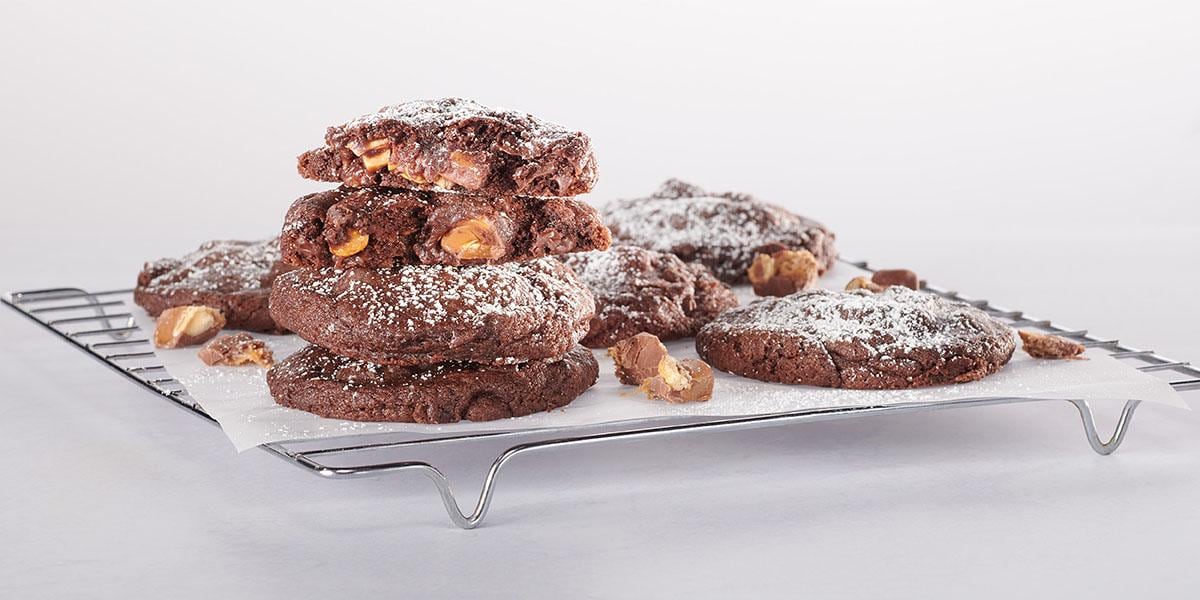 Jumbo Stuffed Cookies made with Baby Ruth®