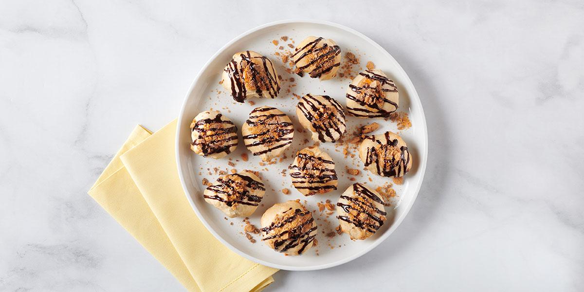 Peanut Butter Kolaches made with Butterfinger®